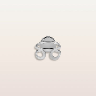 RR6 - Cabochon Glass Ring- Sacred geometry symbols of healing Arts