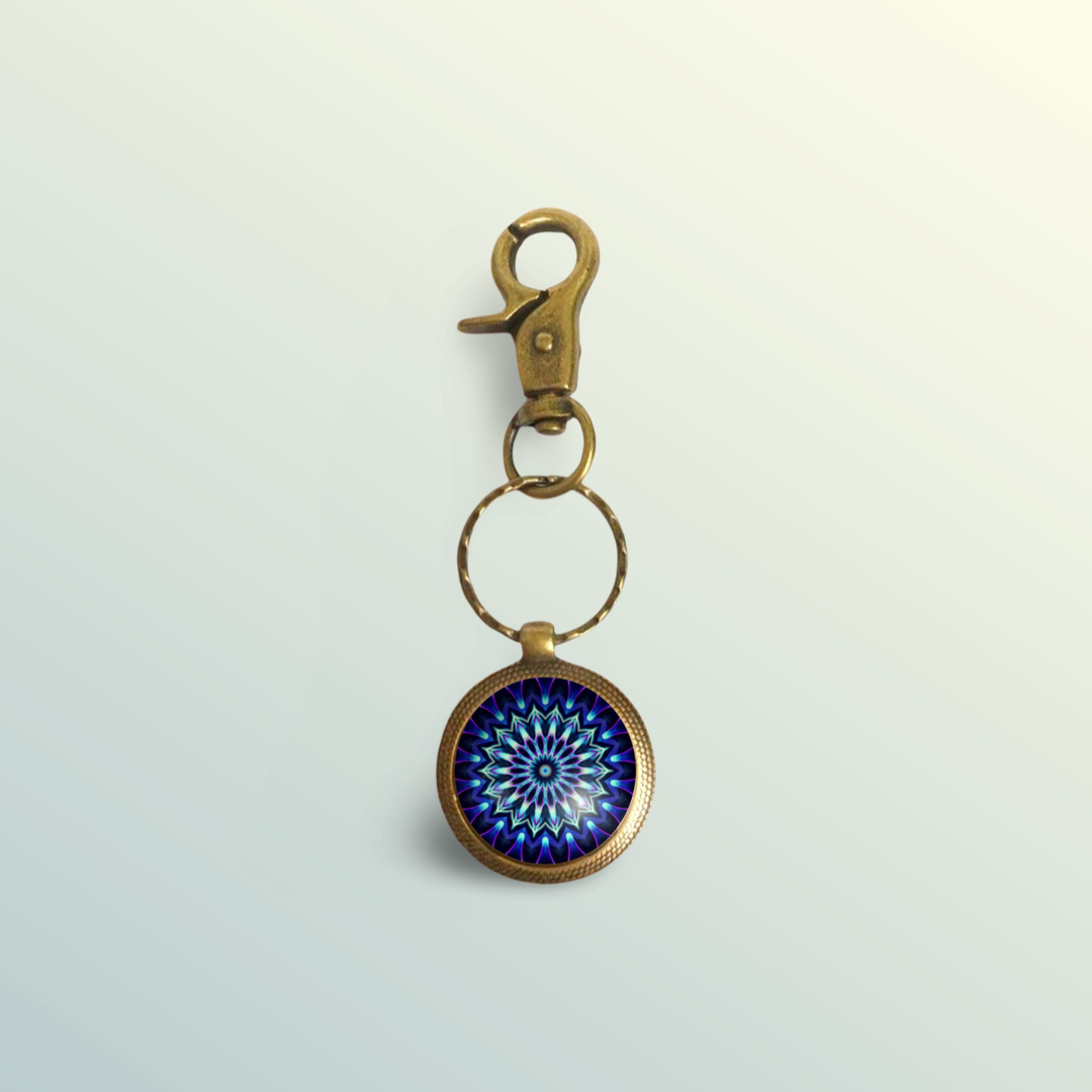 K4 - Zurhy Keychain - Sacred Geometry Symbols of Healing Arts