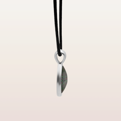 N18 - Gratitude - Cabochon Glass Necklace - Sacred geometry symbols of healing Arts