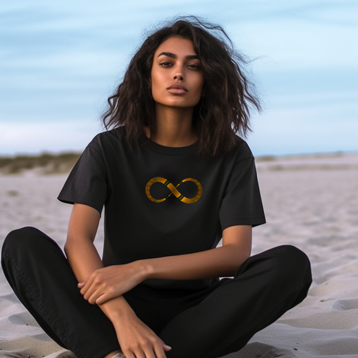Infinity T-shirt - Sacred Geometry Symbols of Healing Arts