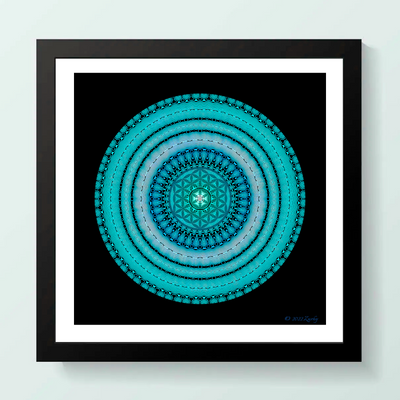 17 - ARIEL - Giclée Wall Art Print - Satin Luster Paper - Sacred Geometry Symbols of Healing Arts