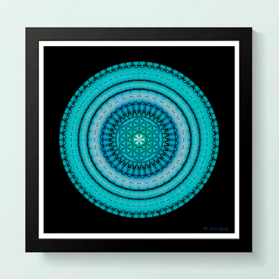 17 - ARIEL - Giclée Wall Art Print - Satin Luster Paper - Sacred Geometry Symbols of Healing Arts