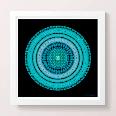 17 - ARIEL - Giclée Wall Art Print - Satin Luster Paper - Sacred Geometry Symbols of Healing Arts