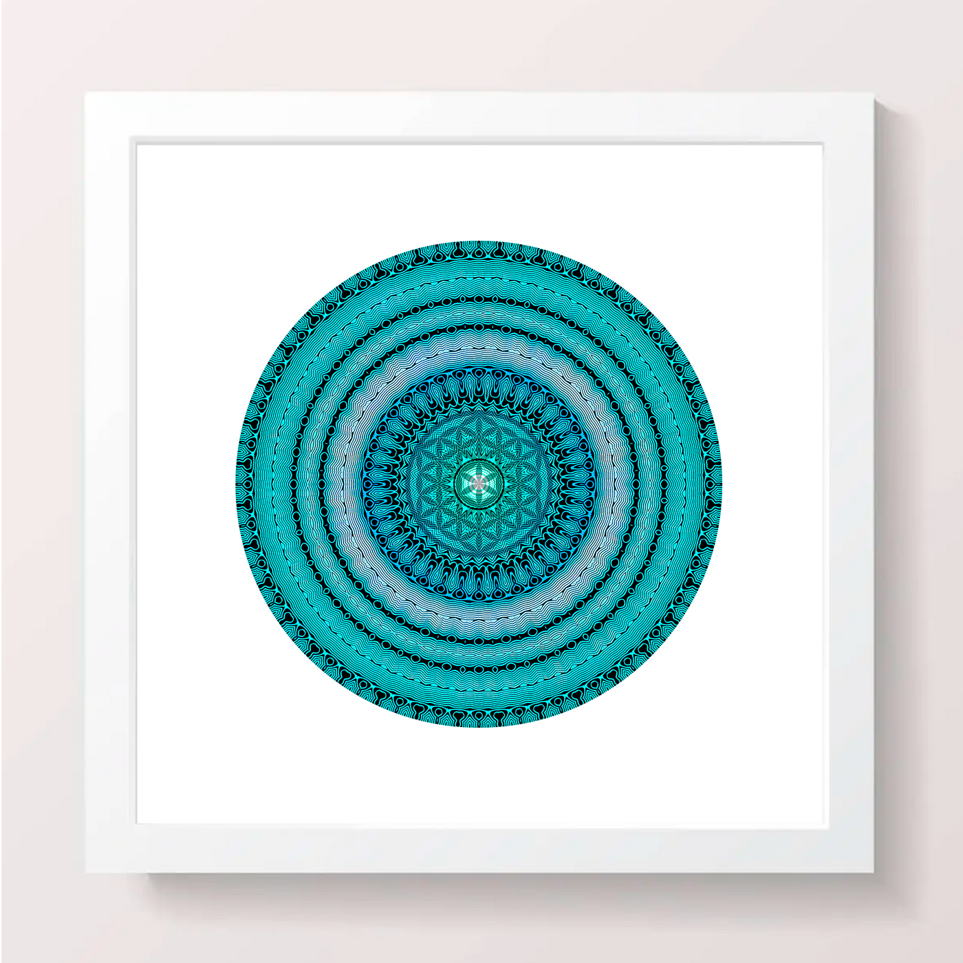 17 - ARIEL - Giclée Circle Art Print - On 8" x 8" or 12"x12" Satin Luster Paper - Sacred Geometry Symbols of Healing Arts