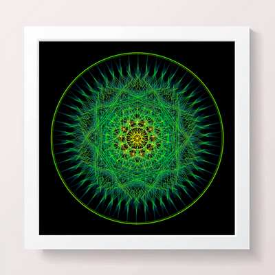 20 - Energy Bubble - Giclée Wall Art Print - Satin Luster Paper - Sacred Geometry Symbols of Healing Arts