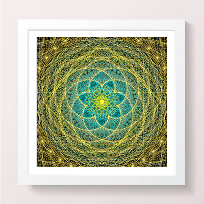 21 - New Beginnings - Giclée Wall Art Print - Satin Luster Paper - Sacred Geometry Symbols of Healing Arts