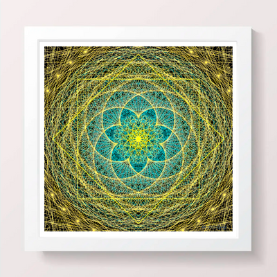 21 - New Beginnings - Giclée Wall Art Print - Satin Luster Paper - Sacred Geometry Symbols of Healing Arts