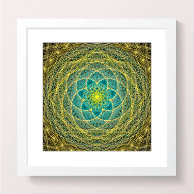 21 - New Beginnings - Giclée Wall Art Print - Satin Luster Paper - Sacred Geometry Symbols of Healing Arts