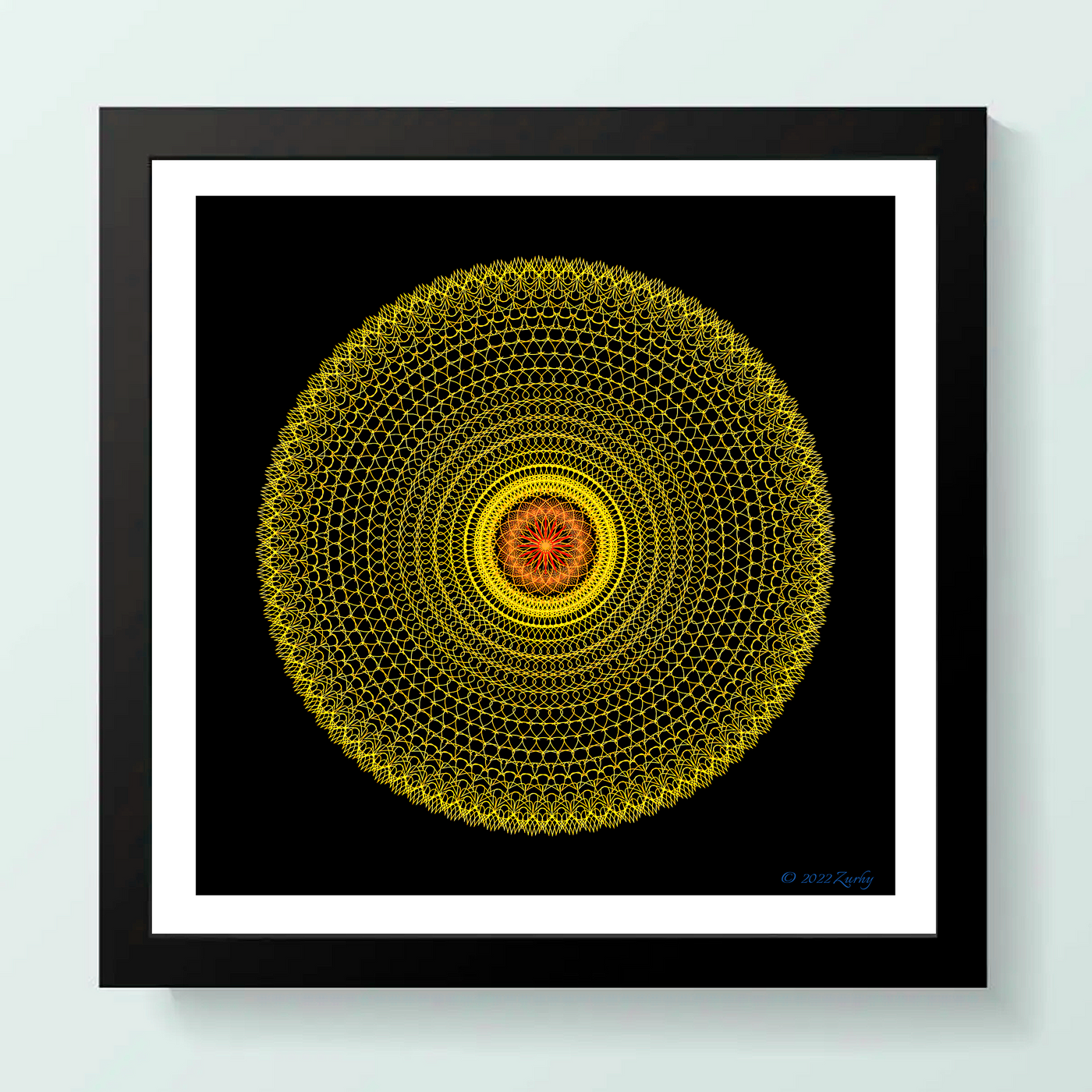 14 - BLISS - Giclée Wall Art Print - Satin Luster Paper - Sacred Geometry Symbols of Healing Arts