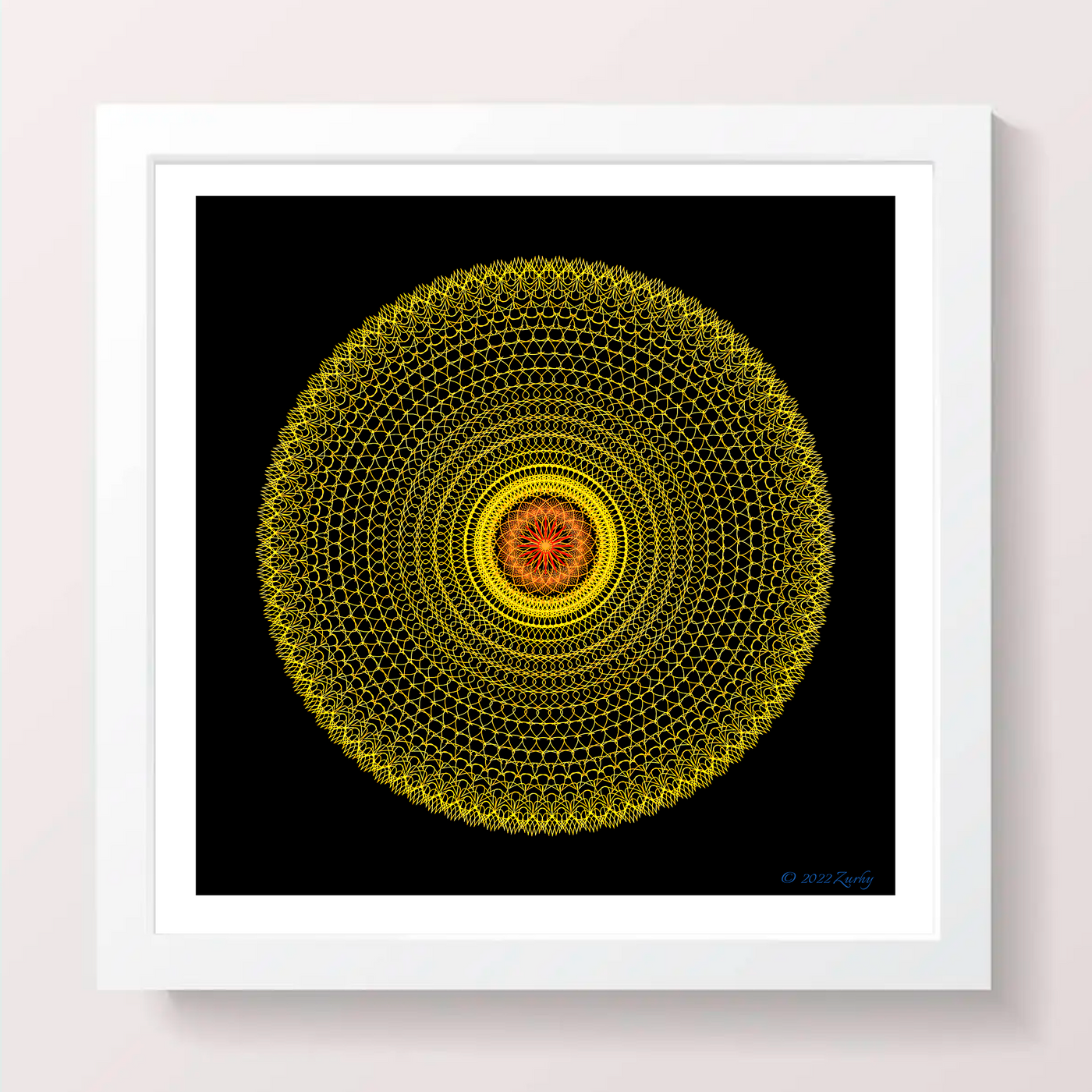 14 - BLISS - Giclée Wall Art Print - Satin Luster Paper - Sacred Geometry Symbols of Healing Arts