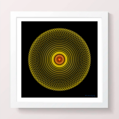 14 - BLISS - Giclée Wall Art Print - Satin Luster Paper - Sacred Geometry Symbols of Healing Arts