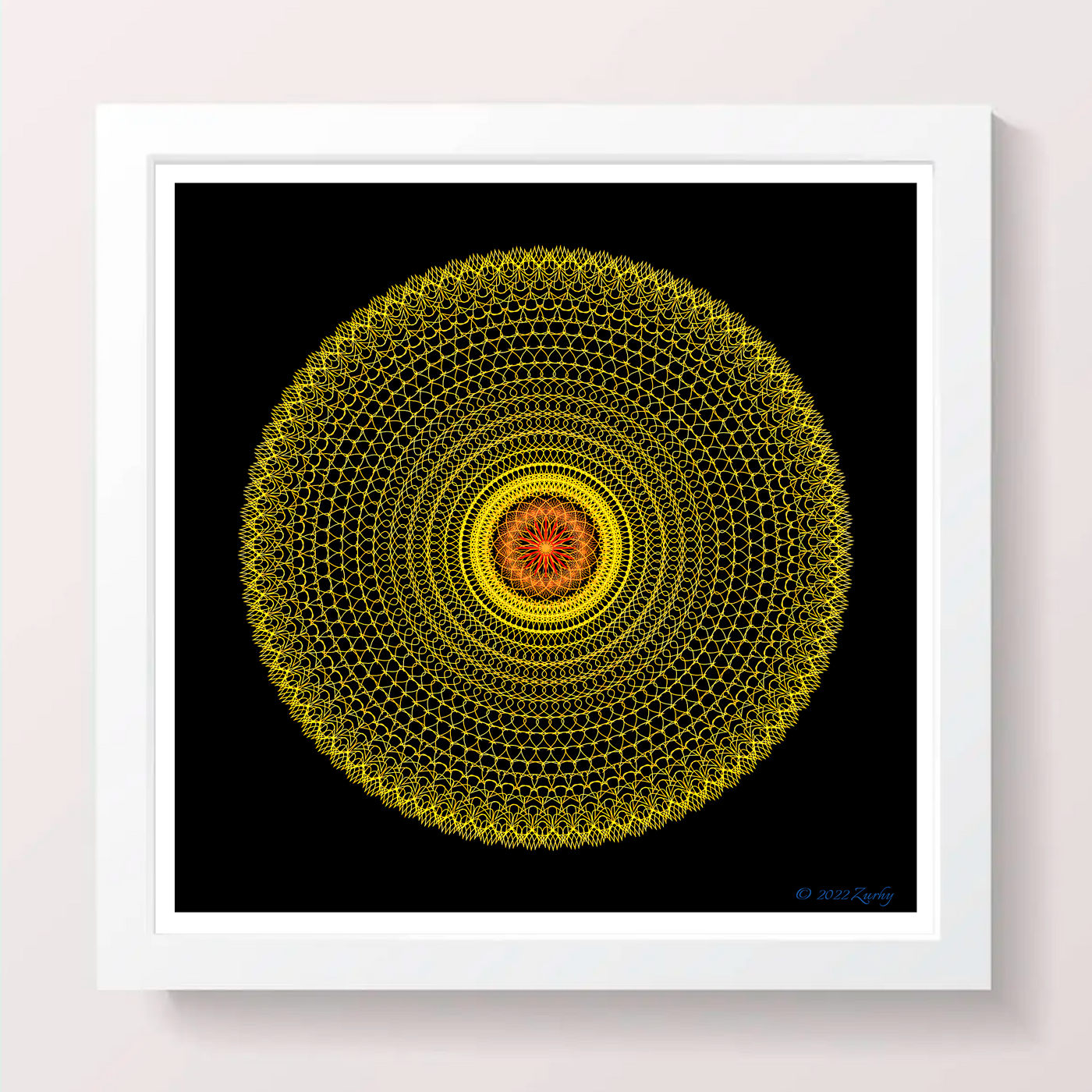 14 - BLISS - Giclée Wall Art Print - Satin Luster Paper - Sacred Geometry Symbols of Healing Arts