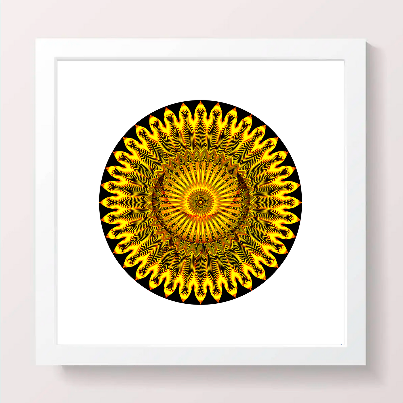 19 - RAY - Giclée Circle Art Print - On 8" x 8" or 12"x12" Satin Luster Paper - Sacred Geometry Symbols of Healing Arts