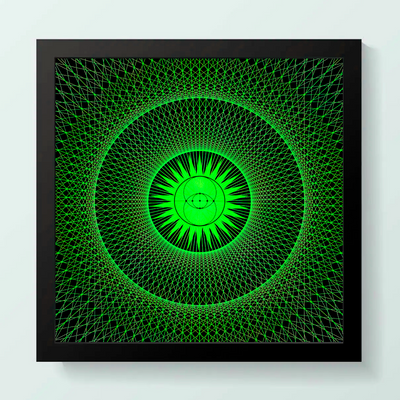 24 - AMANA - Giclée Wall Art Print - Satin Luster Paper - Sacred Geometry Symbols of Healing Arts