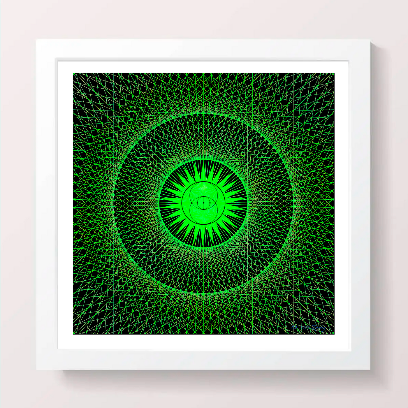 24 - AMANA - Giclée Wall Art Print - Satin Luster Paper - Sacred Geometry Symbols of Healing Arts