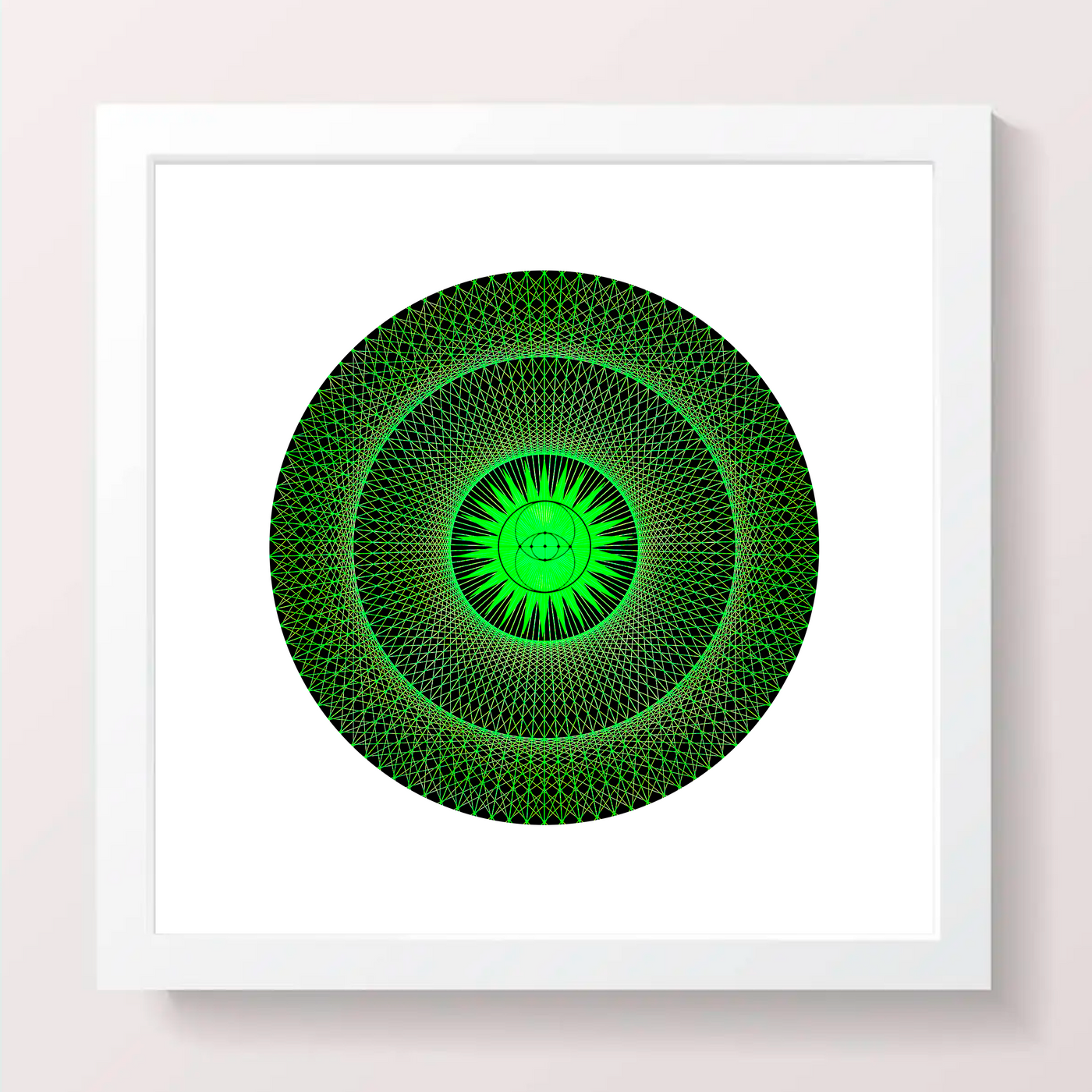24 - AMANA - Giclée Circle Art Print - On 8" x 8" or 12"x12" Satin Luster Paper - Sacred Geometry Symbols of Healing Arts
