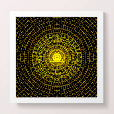 23 - Mind, Body & Soul - Giclée Wall Art Print - Satin Luster Paper - Sacred Geometry Symbols of Healing Arts