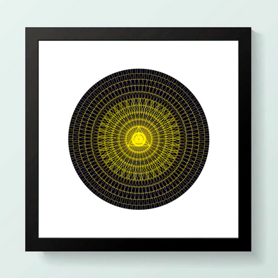 23 - Mind, Body & Soul - Giclée Circle Art Print - On 8" x 8" or 12"x12" Satin Luster Paper - Sacred Geometry Symbols of Healing Arts