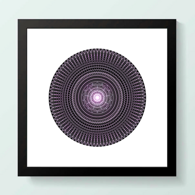 22 - DREAM - Giclée Circle Art Print - On 8" x 8" or 12"x12" Satin Luster Paper - Sacred Geometry Symbols of Healing Arts