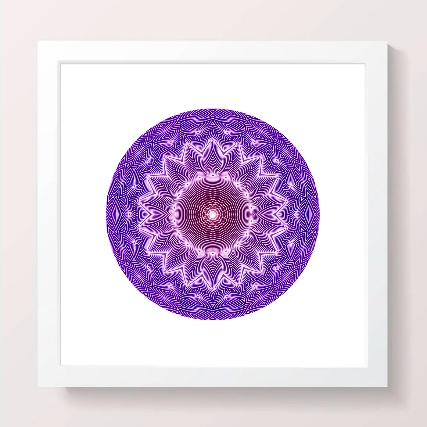 27 - GLORY - Giclée Circle Art Print - On 8" x 8" or 12"x12" Satin Luster Paper - Sacred Geometry Symbols of Healing Arts