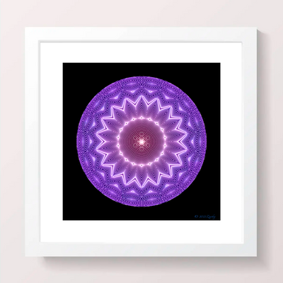 27 - GLORY - Giclée Wall Art Print - Satin Luster Paper - Sacred Geometry Symbols of Healing Arts - Zurhy