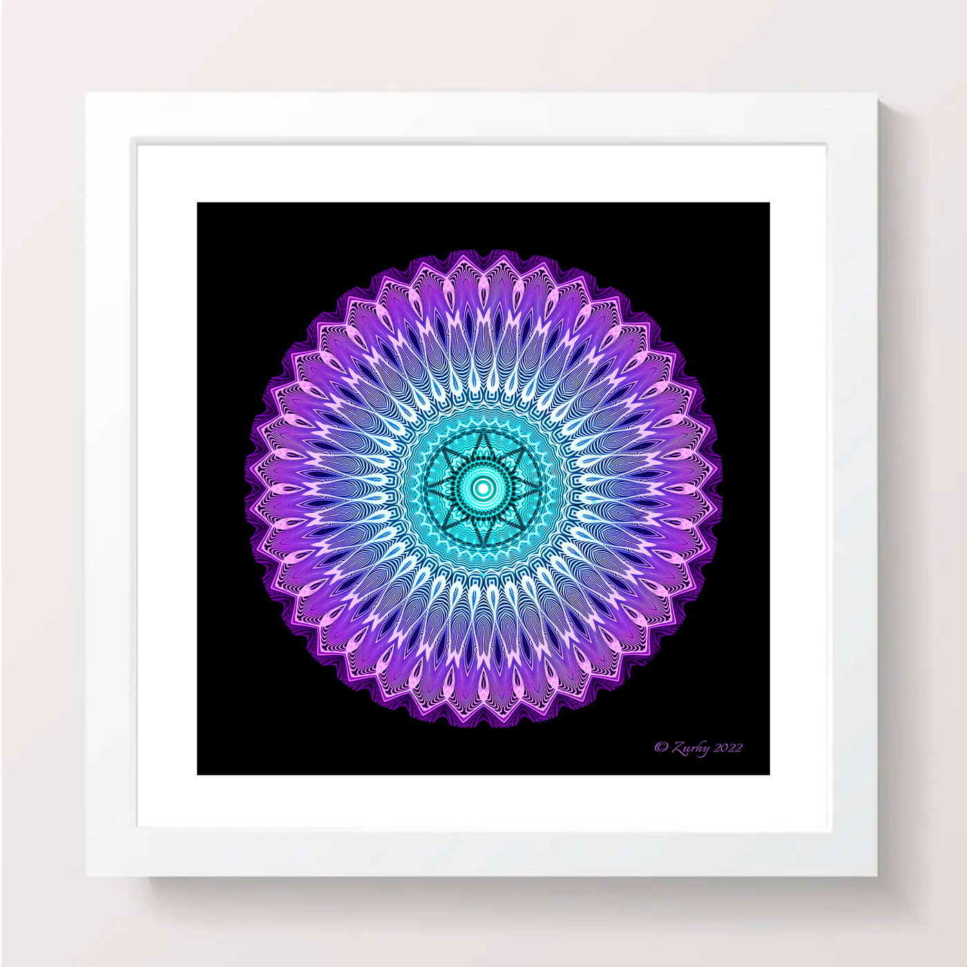 28 - Protection - Giclée Wall Art Print - Satin Luster Paper - Sacred Geometry Symbols of Healing Arts - Zurhy