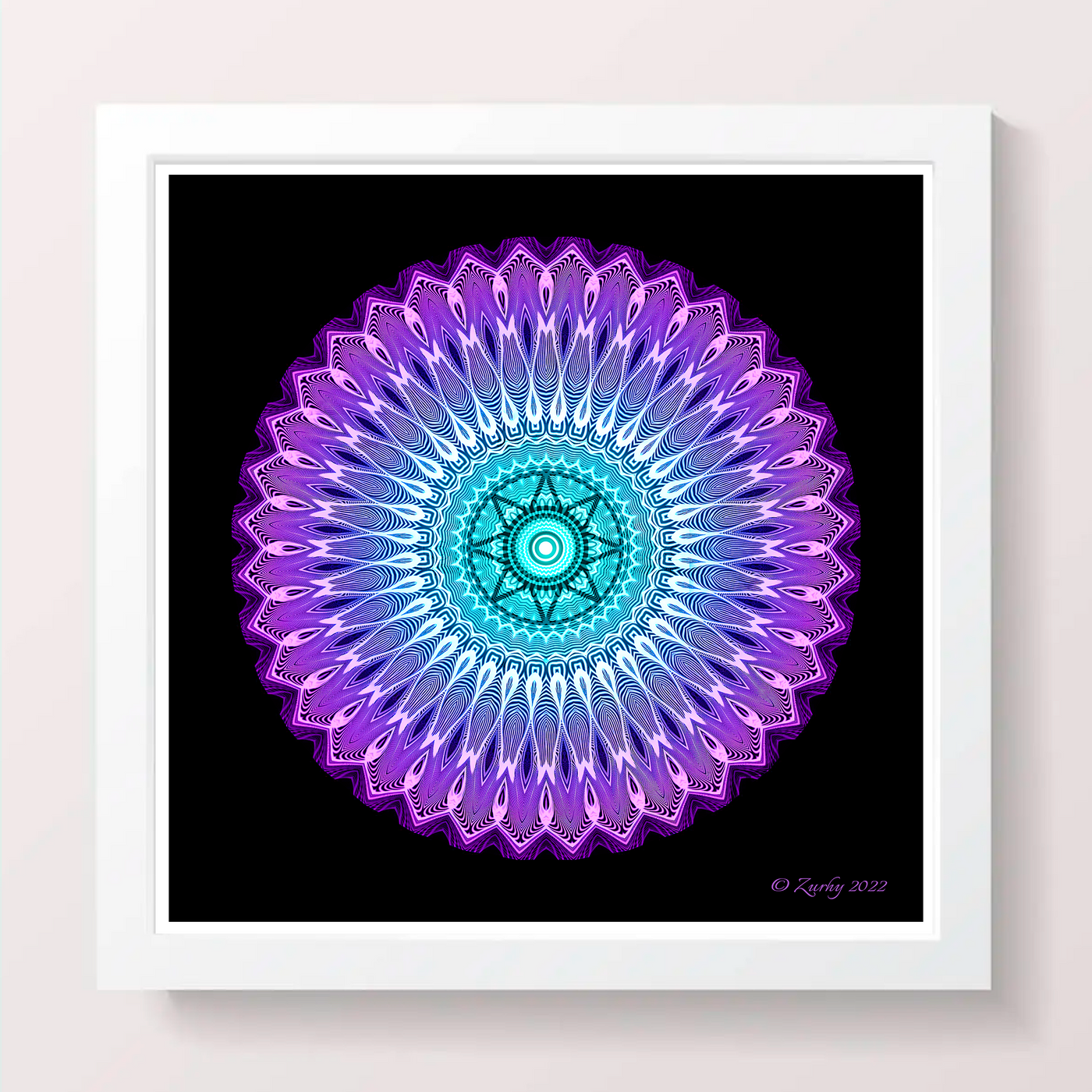 28 - Protection - Giclée Wall Art Print - Satin Luster Paper - Sacred Geometry Symbols of Healing Arts - Zurhy