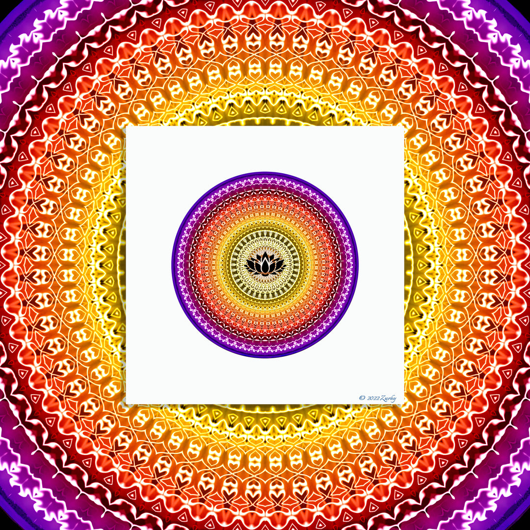 5 - IZAF - Best Sacred Geometry Circle Art Print - Zurhy