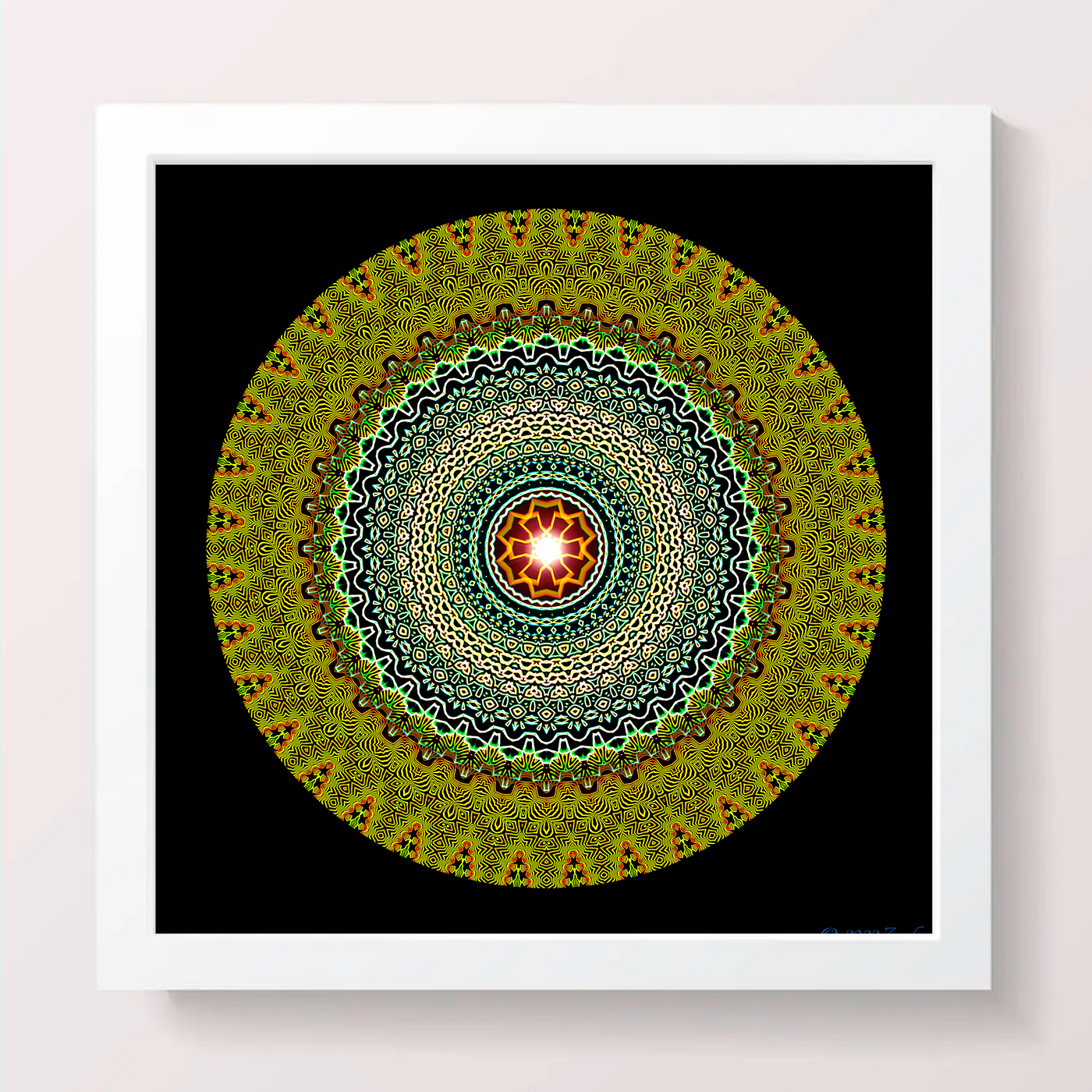 16 - TAJ - Giclée Wall Art Print - Satin Luster Paper - Sacred Geometry Symbols of Healing Arts