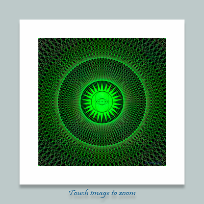 24 - AMANA - Giclée Wall Art Print - Satin Luster Paper - Sacred Geometry Symbols of Healing Arts