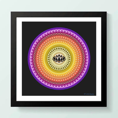 5 - IZAF - Giclée Wall Art Print - Satin Luster Paper - Sacred Geometry Symbols of Healing Arts