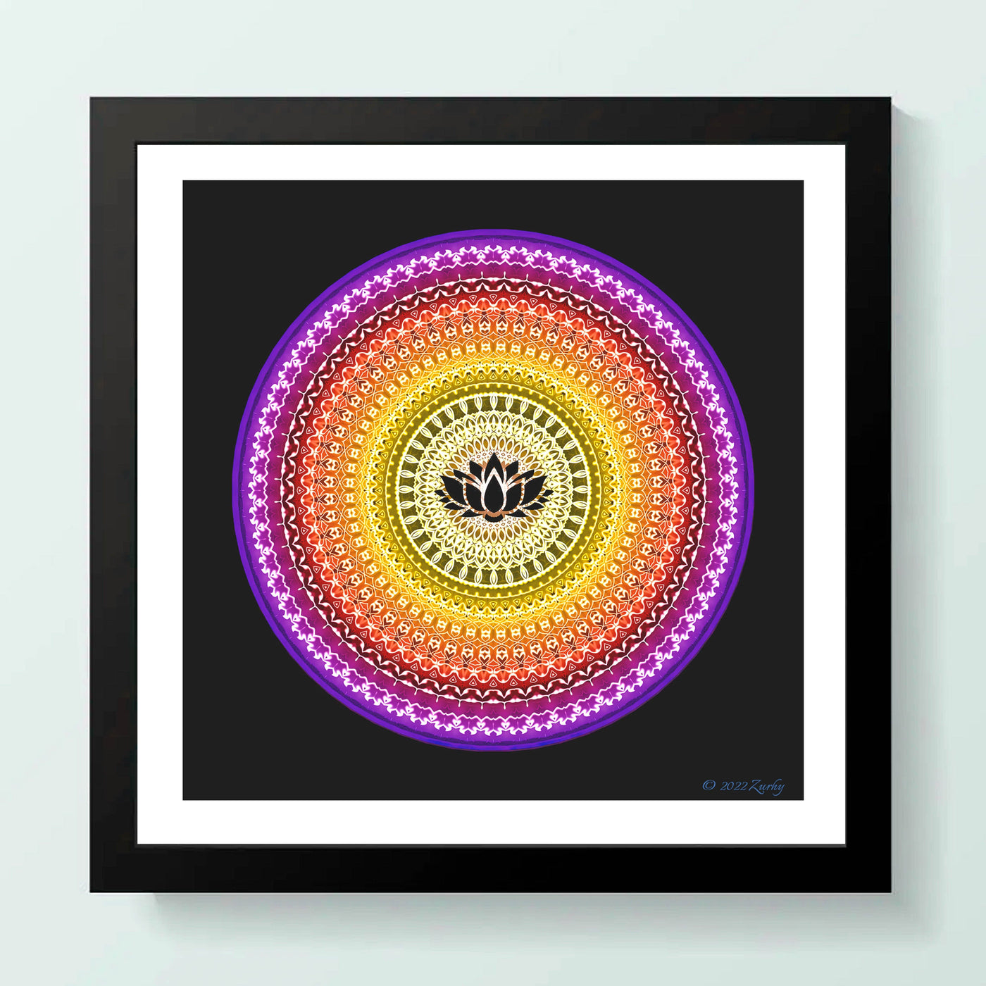 5 - IZAF - Giclée Wall Art Print - Satin Luster Paper - Sacred Geometry Symbols of Healing Arts