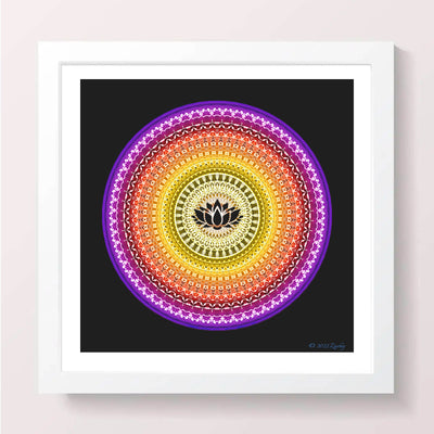 5 - IZAF - Giclée Wall Art Print - Satin Luster Paper - Sacred Geometry Symbols of Healing Arts