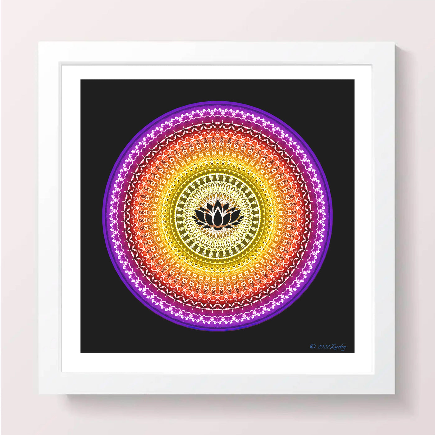 5 - IZAF - Giclée Wall Art Print - Satin Luster Paper - Sacred Geometry Symbols of Healing Arts