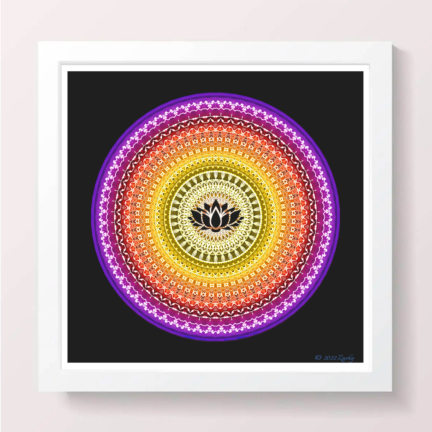 5 - IZAF - Giclée Wall Art Print - Satin Luster Paper - Sacred Geometry Symbols of Healing Arts