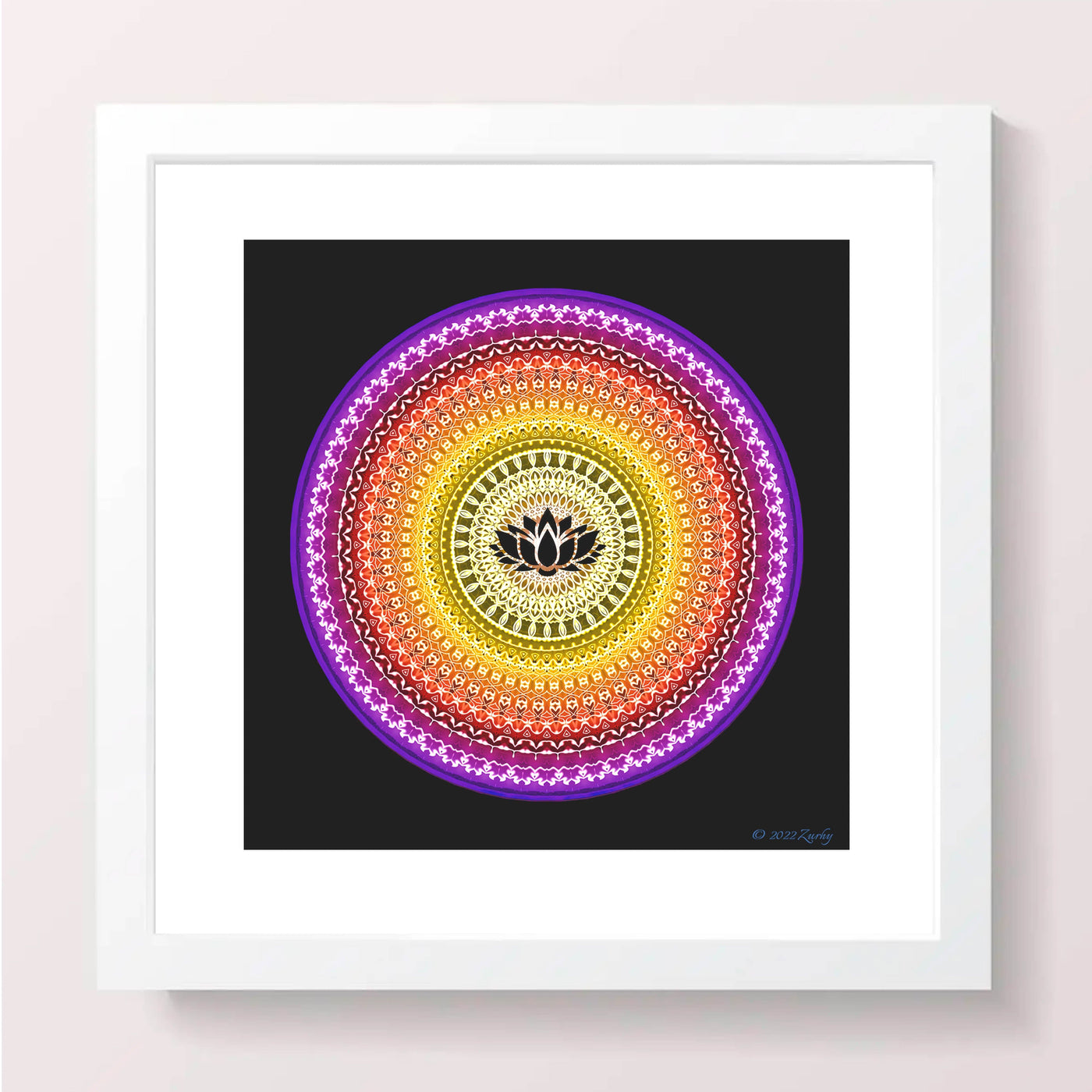 5 - IZAF - Giclée Wall Art Print - Satin Luster Paper - Sacred Geometry Symbols of Healing Arts