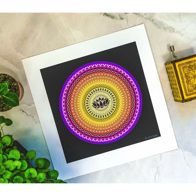 5 - IZAF - Giclée Wall Art Print - Satin Luster Paper - Sacred Geometry Symbols of Healing Arts