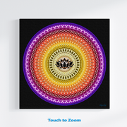 izaf satin canvas wall art print sacred geometry symbols of healing arts zurhy modern art meditative art creative art contemporary art