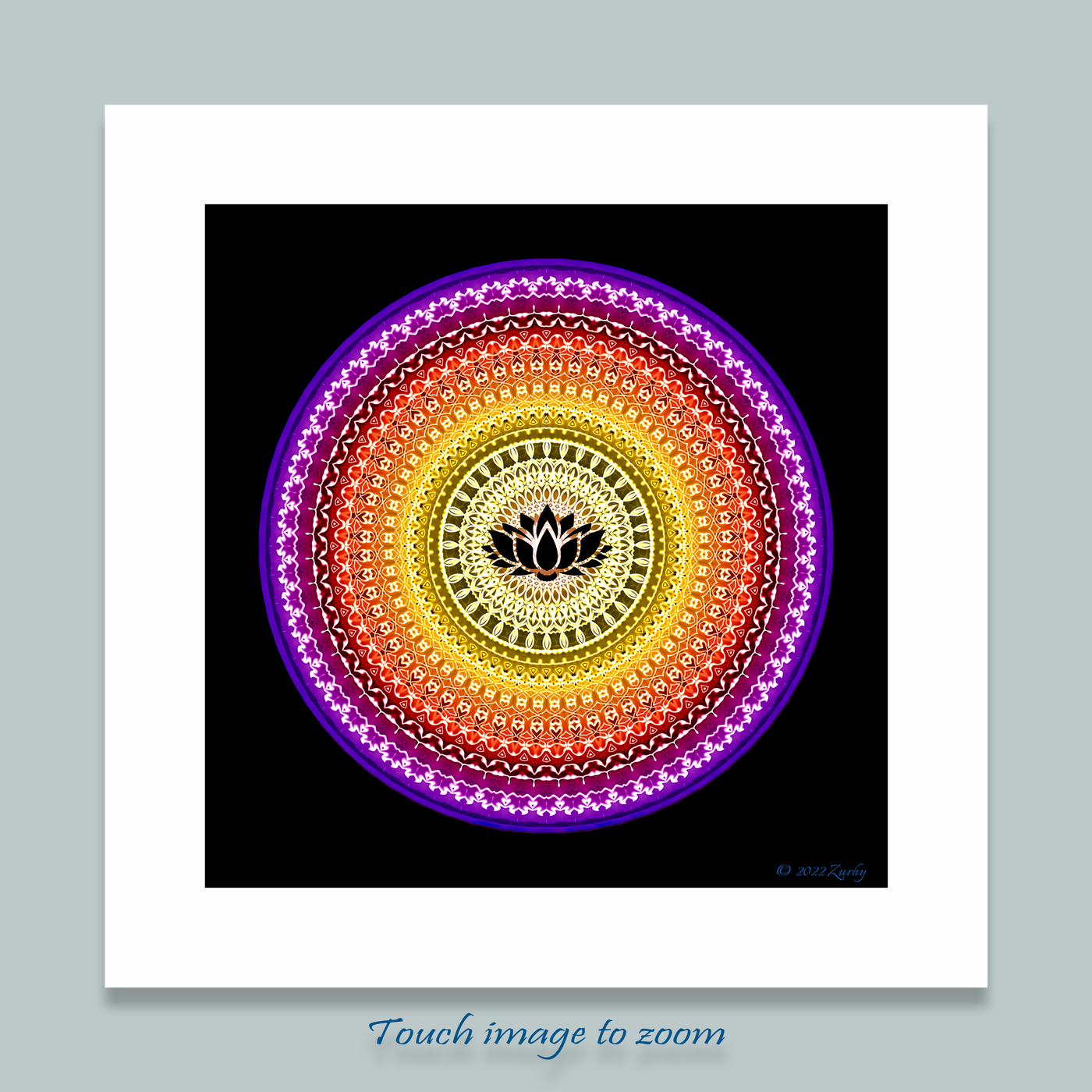 5 - IZAF - Giclée Wall Art Print - Satin Luster Paper - Sacred Geometry Symbols of Healing Arts