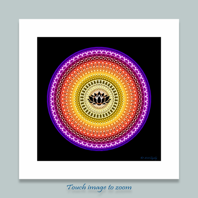 5 - Rebirth - Giclée Wall Art Print - Satin Luster Paper - Sacred Geometry Symbols of Healing Arts