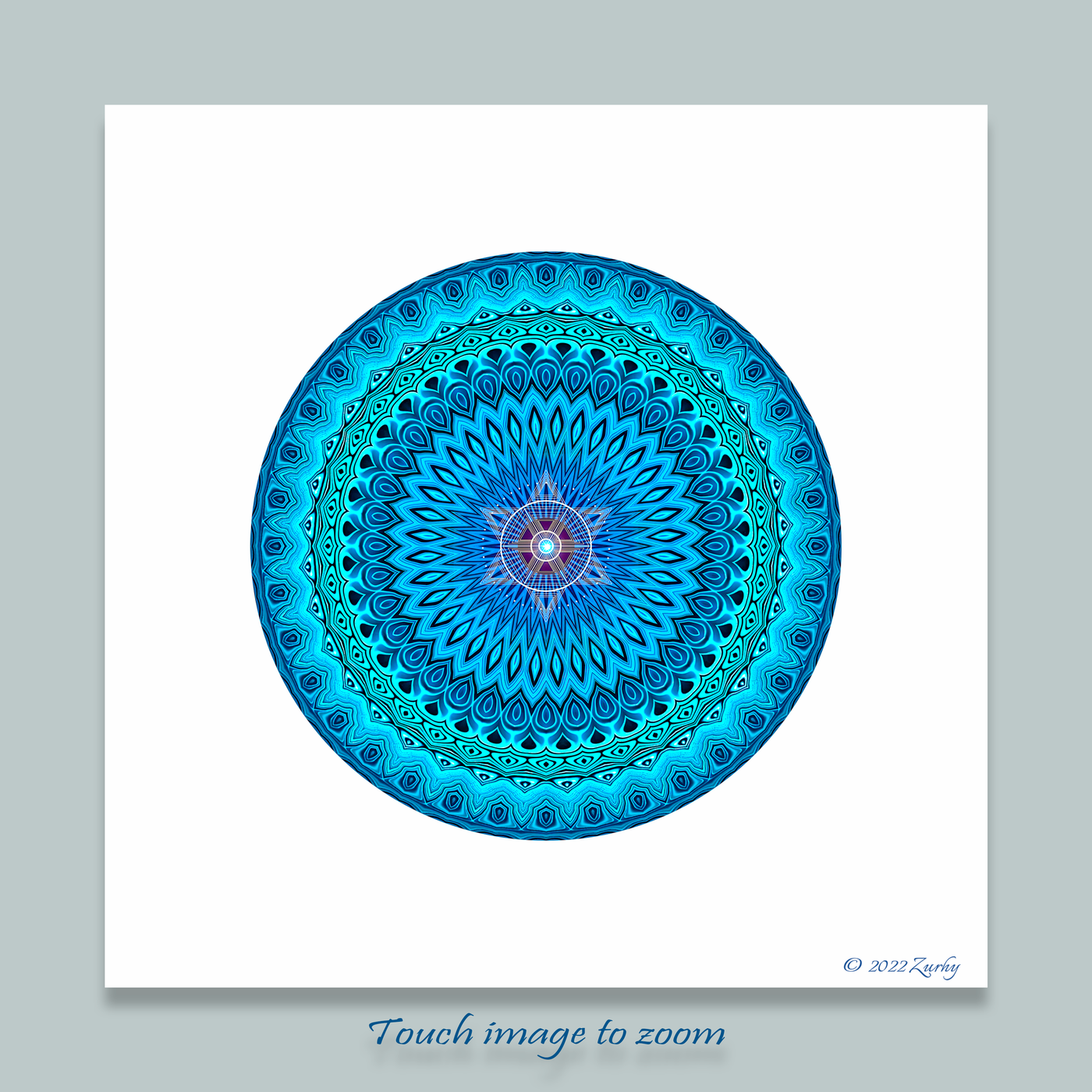 15 - LUX - Giclée Circle Art Print - On 8" x 8" or 12"x12" Satin Luster Paper - Sacred Geometry Symbols of Healing Arts