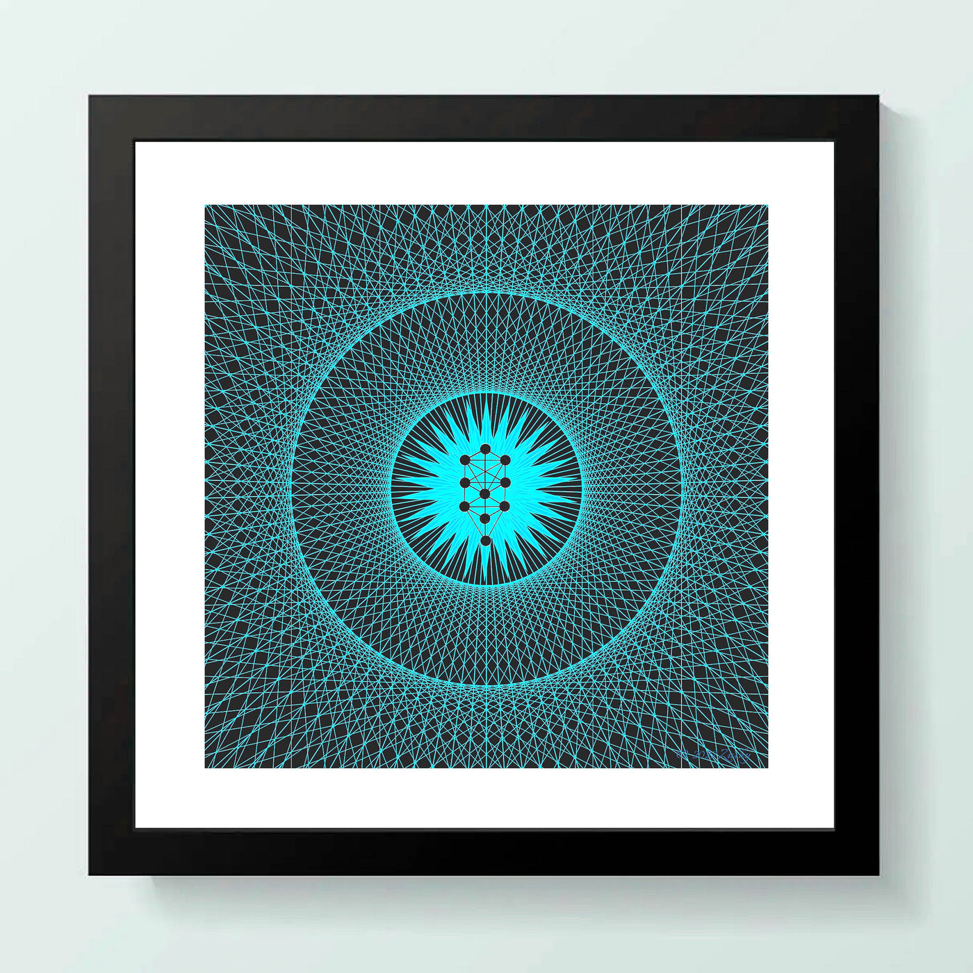 12 - MESHA - Giclée Wall Art Print - Satin Luster Paper - Sacred Geometry Symbols of Healing Arts