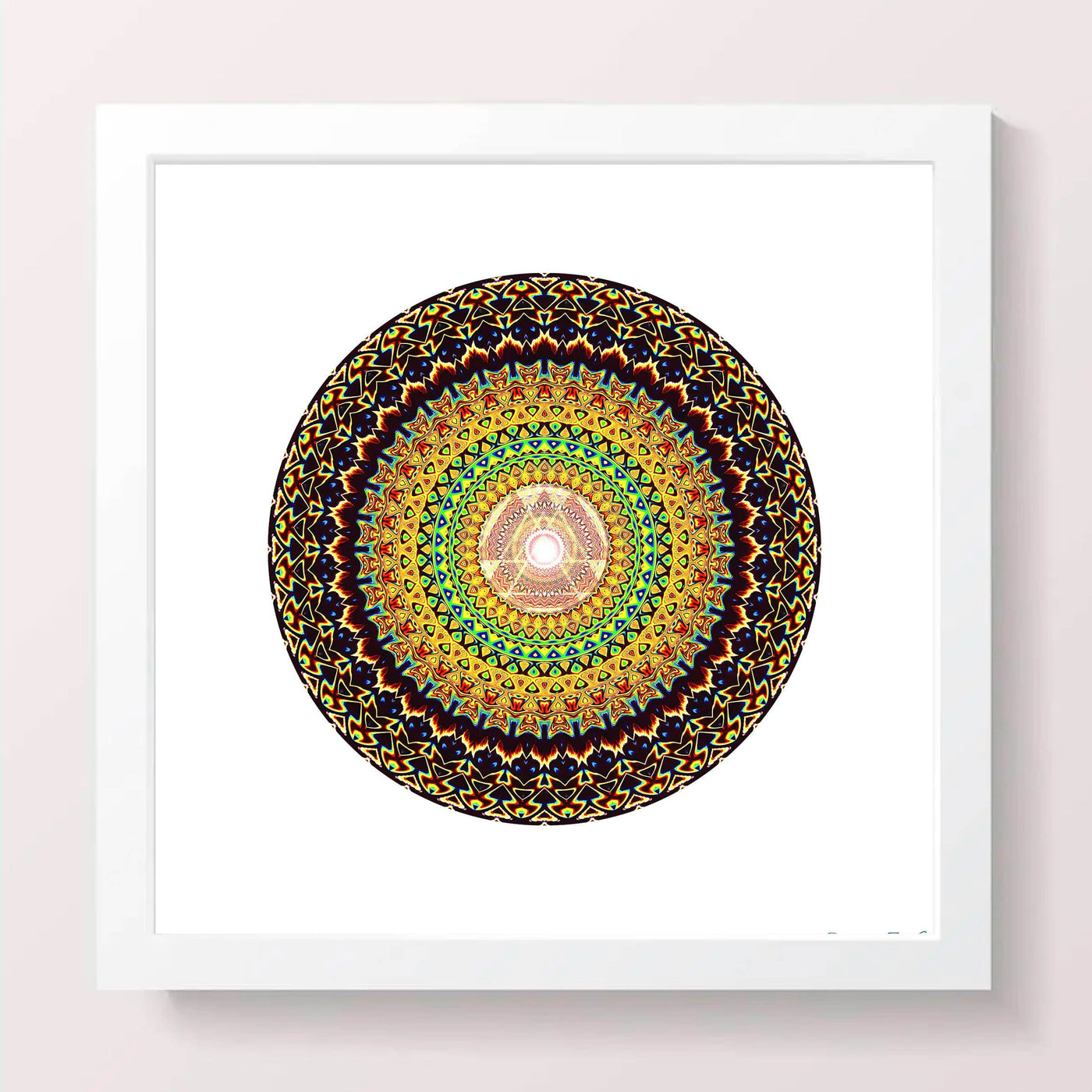 11 - MINA - Giclée Circle Art Prints - On 8" x 8" or 12"x12" Satin Luster Paper - Sacred Geometry Symbols of Healing Arts