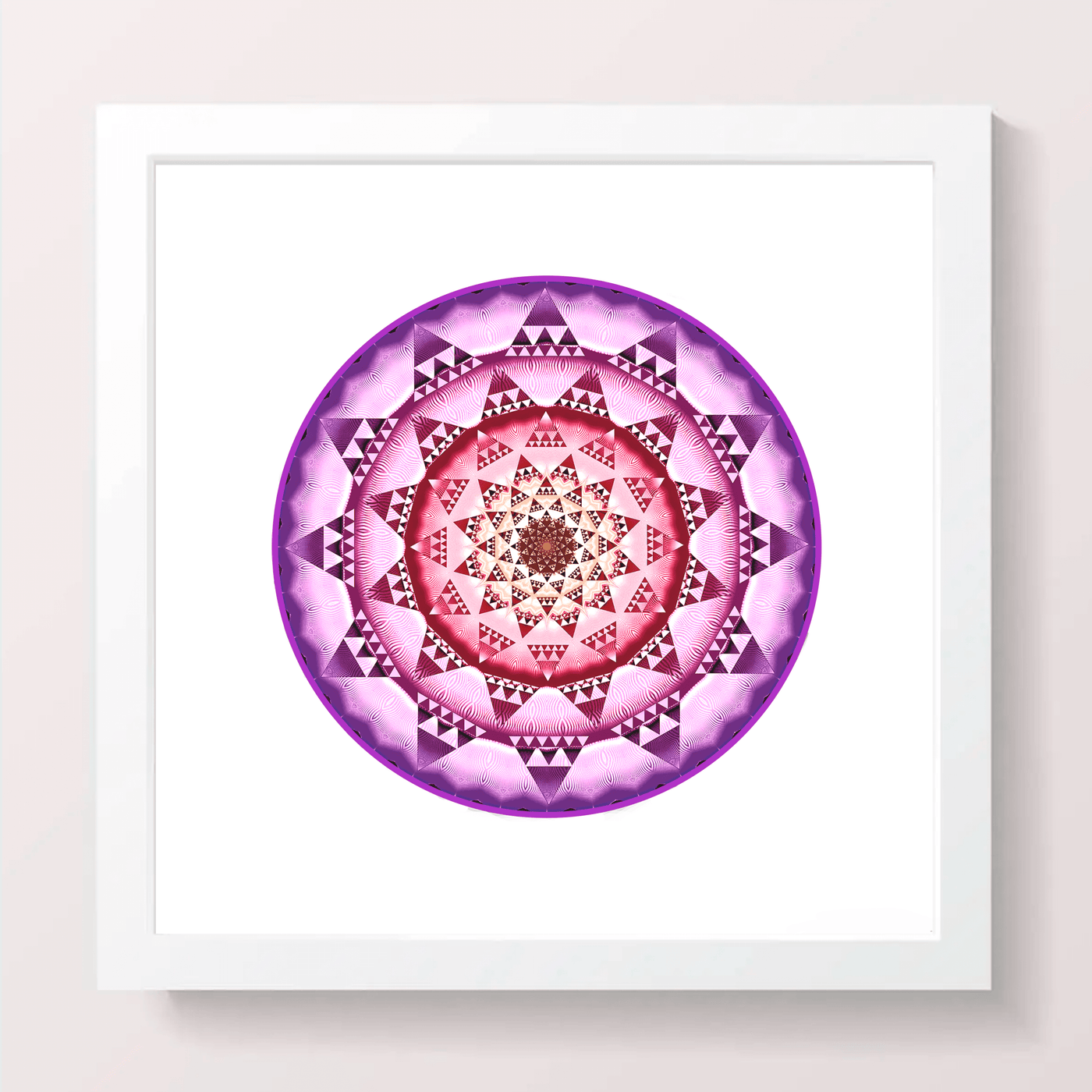 6 - RESH - Giclée Circle Art Print - On 8" x 8" or 12"x12" Satin Luster Paper - Sacred Geometry Symbols of Healing Arts