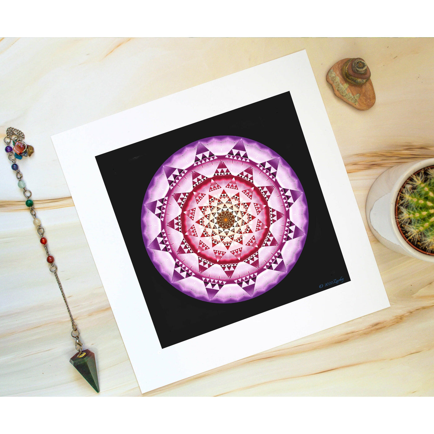 6 - RESH - Giclée Wall Art Print - Satin Luster Paper - Sacred Geometry Symbols of Healing Arts