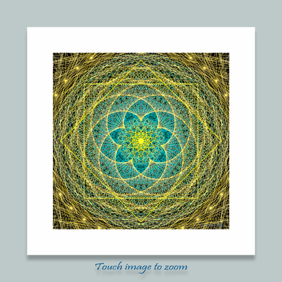 21 - New Beginnings - Giclée Wall Art Print - Satin Luster Paper - Sacred Geometry Symbols of Healing Arts