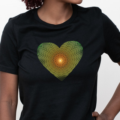 Hearts T-shirt - Sacred Geometry Symbols of Healing Arts