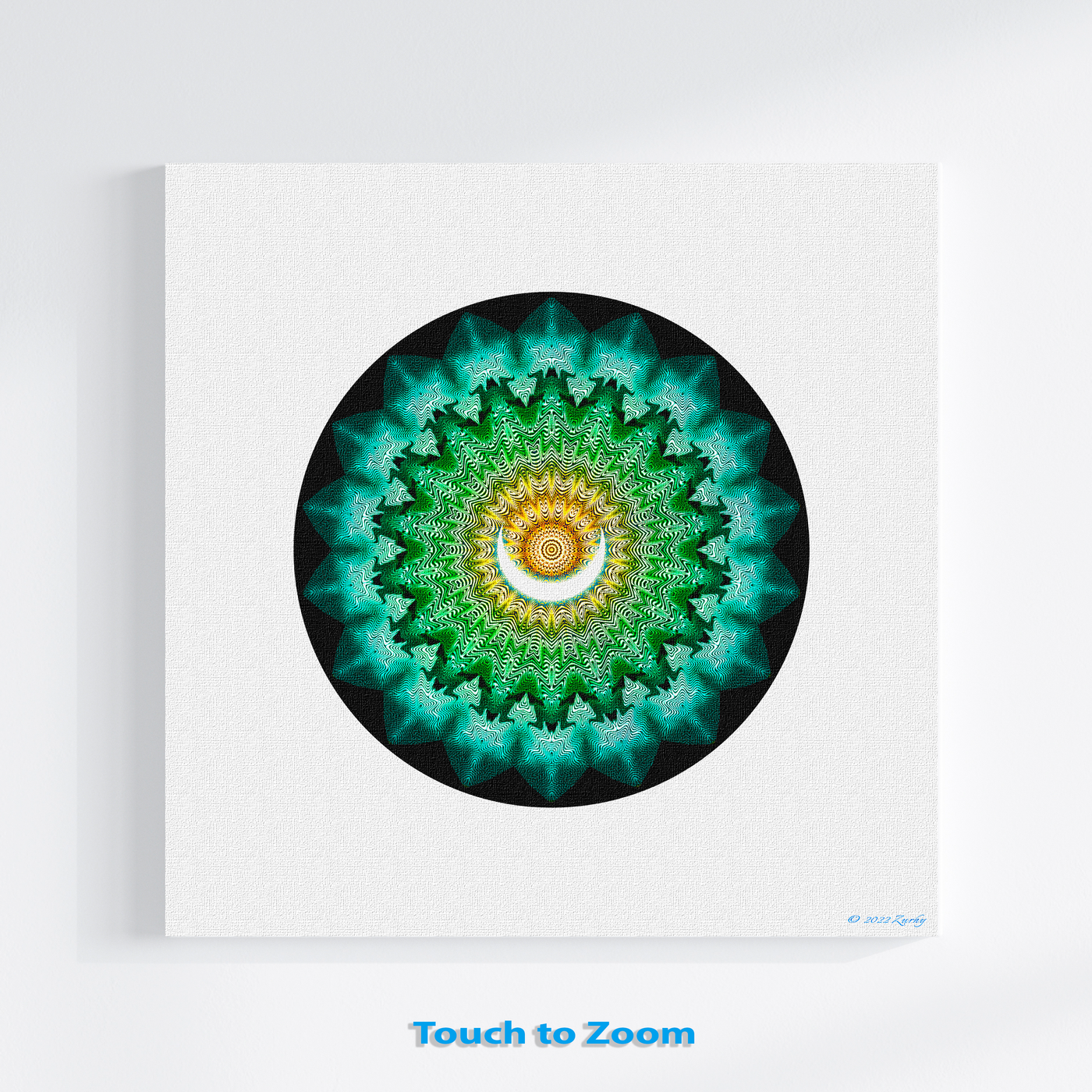 8 - ZAAN - Satin Canvas Circle Art Print