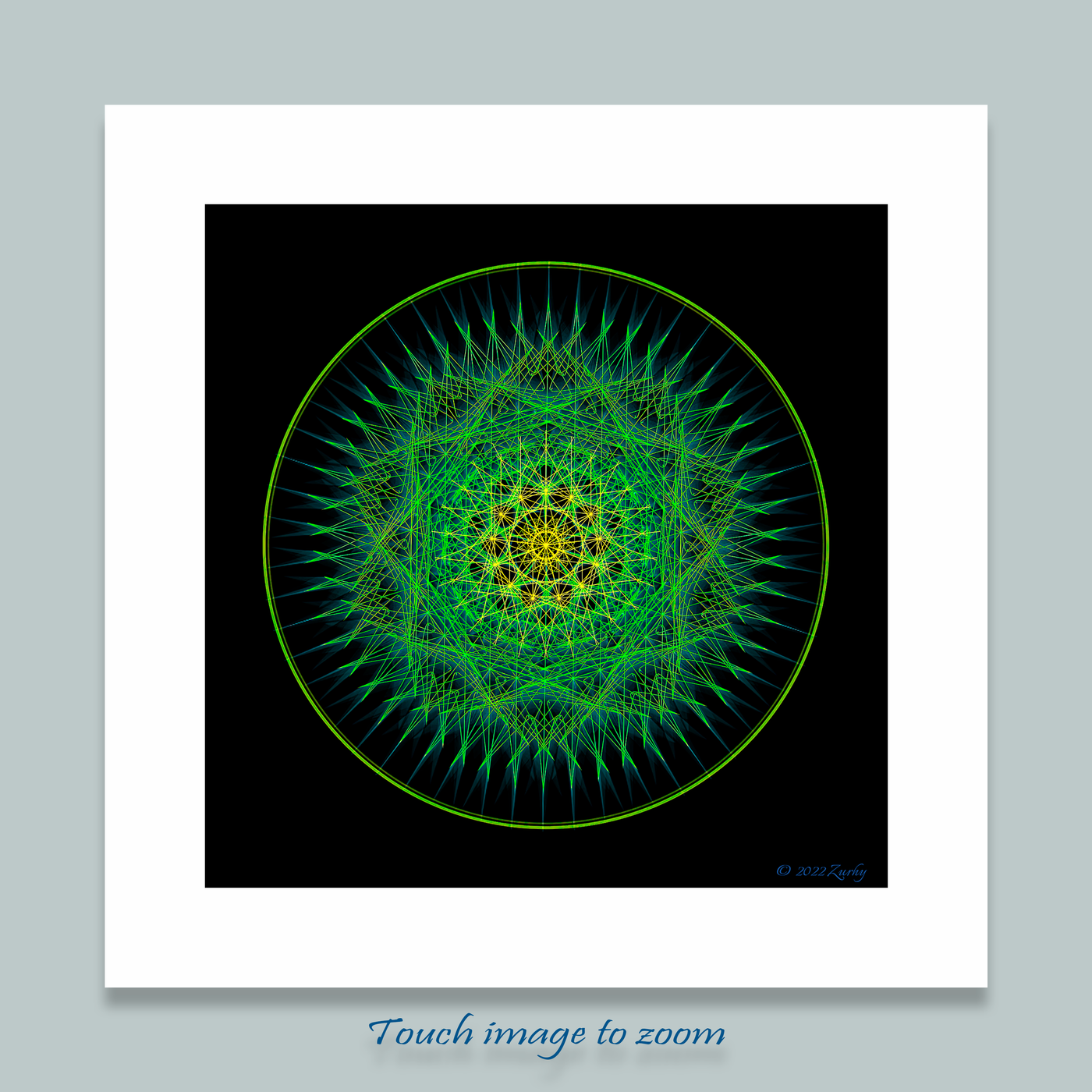 20 - Energy Bubble - Giclée Wall Art Print - Satin Luster Paper - Sacred Geometry Symbols of Healing Arts